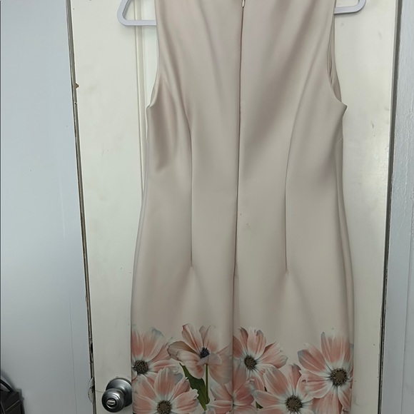 Calvin Klein Cream Sheath Midi Dress - Picture 3 of 3